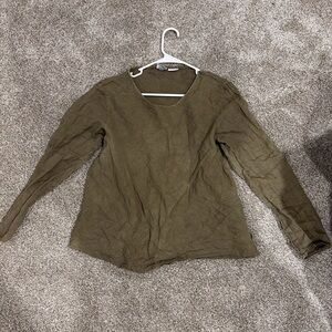 CP Shades Sage Linen Top